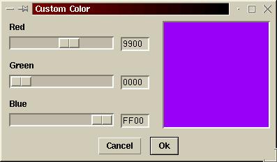 ImPress Custom Color Dialog
